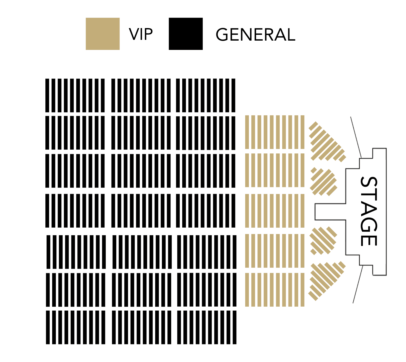 Floor map: #ONESHOT Hair Awards — Seating Chart